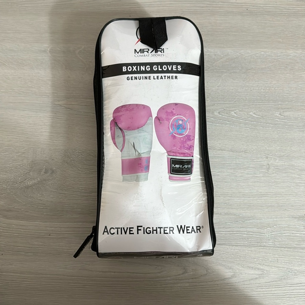 10oz Pink Velcro Boxing Gloves